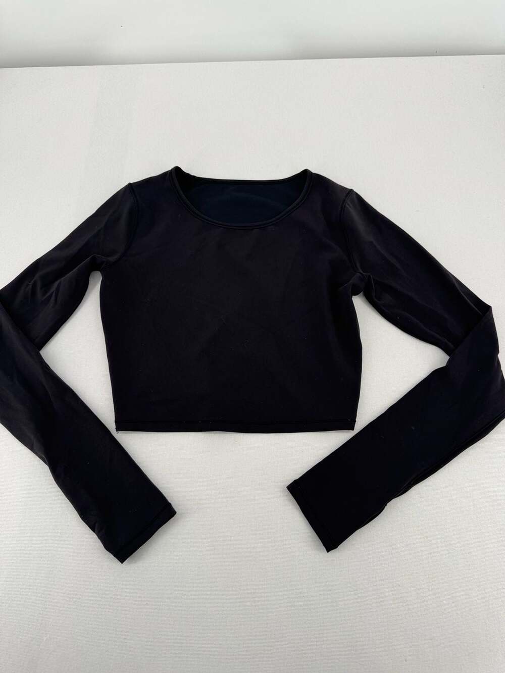 Lululemon Long Sleeve Crop Top Black